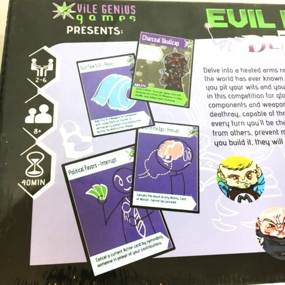 Evil Genius Deathray Game - Vice Genius Games 2015 NWT - NOS - Picture 6 of 11
